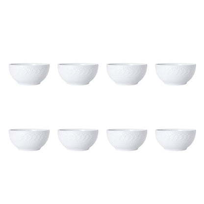 Pfaltzgraff Sylvia 32-Piece White Dinnerware Set, Service for 8, Durable Stoneware Plates, Bowls, and Mugs, Microwave and Dishwasher Safe