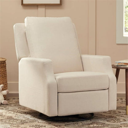Namesake Crewe Glider Recliner Nursery Chair - GREENGUARD Gold & Certi-PUR US Certified Rocker Recliner - Glider Rocking Chair for Nursery & Living Room - Manual, 360° Swivel, Performance Cream