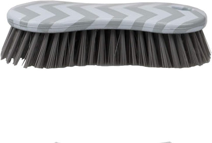 Home Basics Small Scrubber Brush - 6.25" x 2.75" x 1.5", Grey