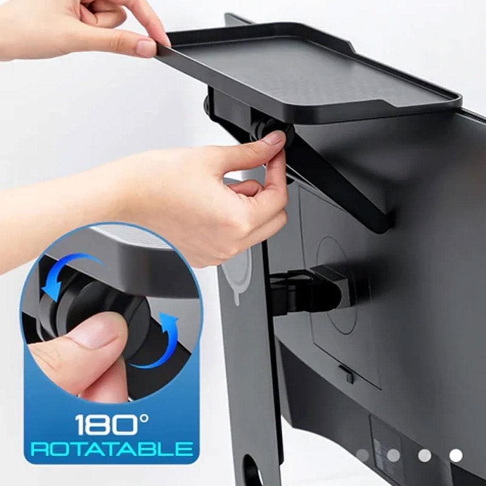 Bodur Top TV Monitor Shelf - Multifunctional Headboard Cable Box Holder , Ideal for Behind Computer, DVD Player