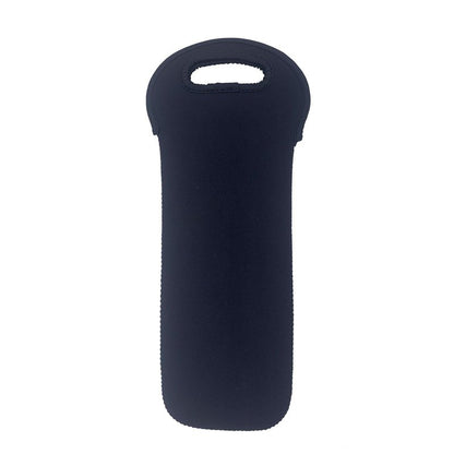 Neoprene Wine Bottle Carry Tote, Wine Bottle Bag for Wine Beer Water Bottles, Wine Cooler Bag, Black