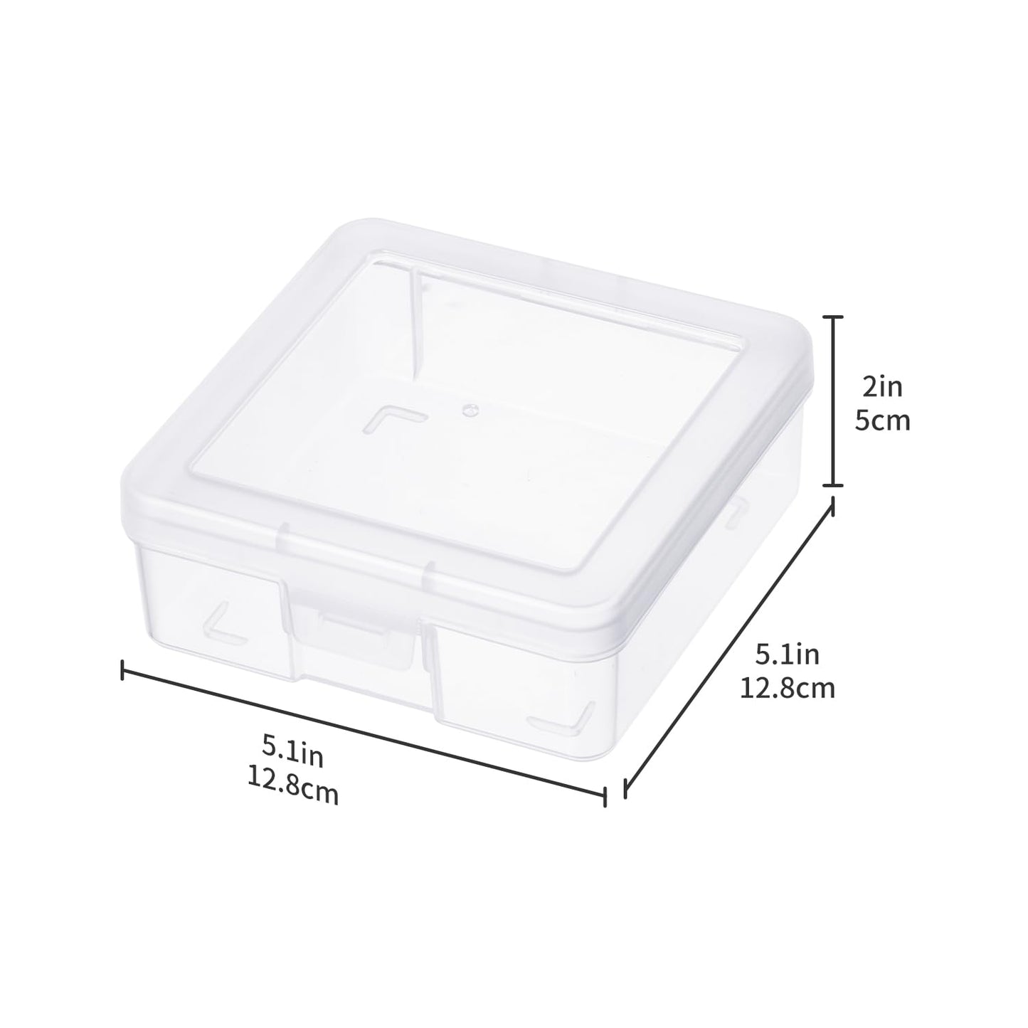 novelinks Plastic Clear Storage Containers for Organizing, Craft Storage Organizers and Stackable Storage Bins with Lids for Pencil Box, Bead, Cookie Cutter, Board Game (12 Pack Small)