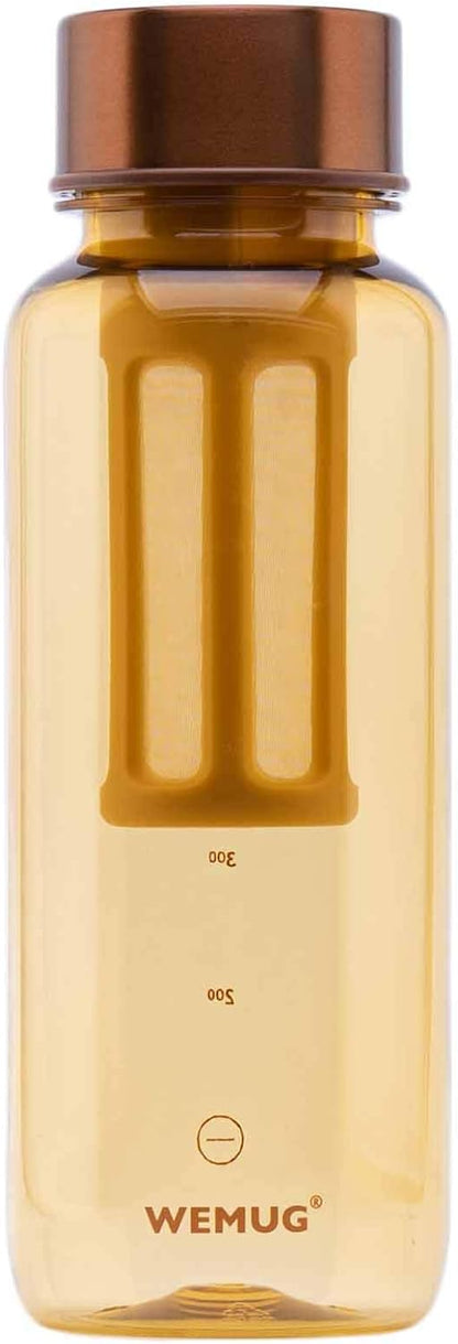 WEMUG Portable Cold Brew Maker, 22 oz Modern Design, Leak Proof, Ultra Light, BPA-Free, Durable Plastic