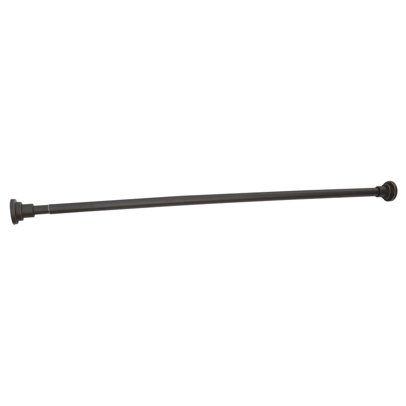 Design House 560920 Classic Adjustable 42 to 72-inch Shower Rod for Bathroom in Oil Rubbed Bronze