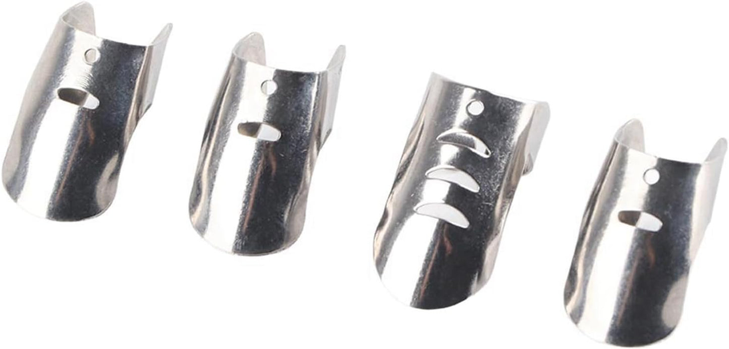 TOPINCN Finger Guard 4PCS, Stainless Steel Protector to Avoid Hurting for Cutting and Slicing