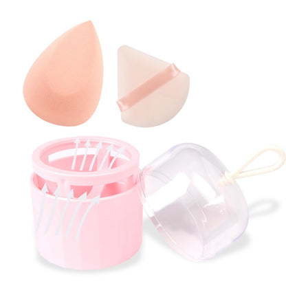 Professional Toiletry Sponges Set,Latex Free Flawless Soft Face Sponge with Holder,Beauty Blender Cosmetic Applicator for Powder,Liquid,Facial Makeup Tools