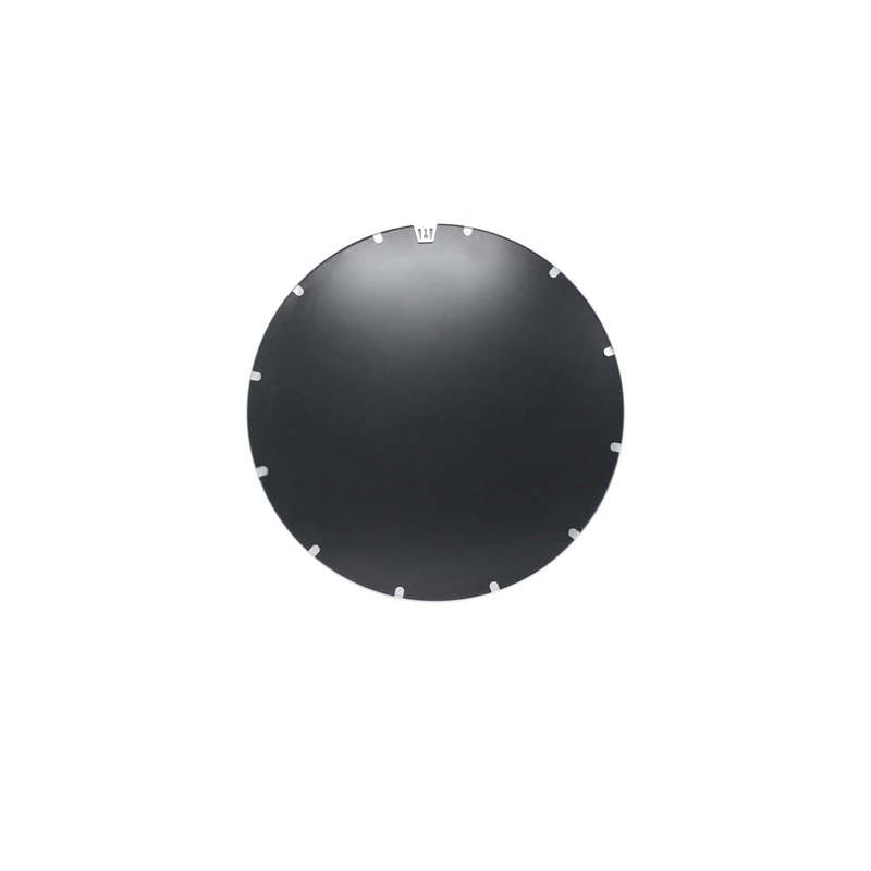 Flash Furniture Julianne Large Round Wall Mirror - Silver Circle Accent Mirror - 16" Vanity Mirror - for Bathroom, Vanity, Entryway, Dining Room, & Living Room