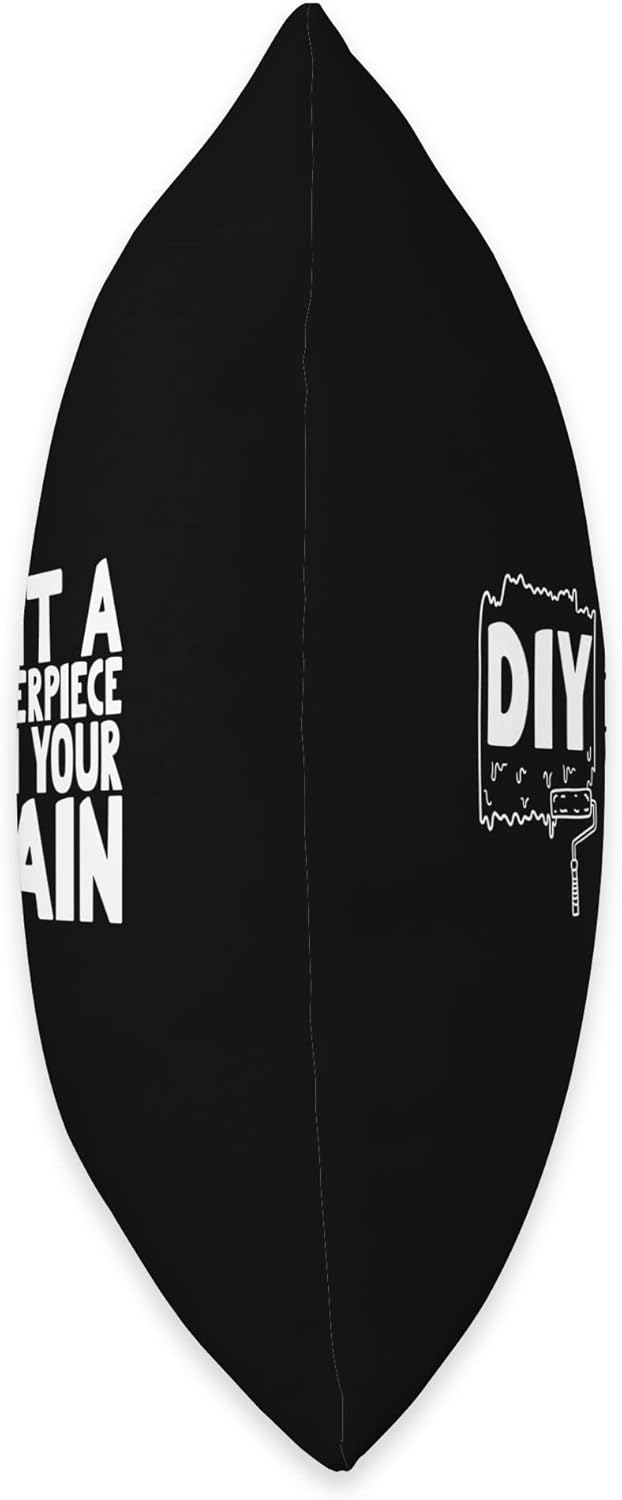 DIY Paint a Masterpiece with Your Brain Throw Pillow, 18x18, Multicolor