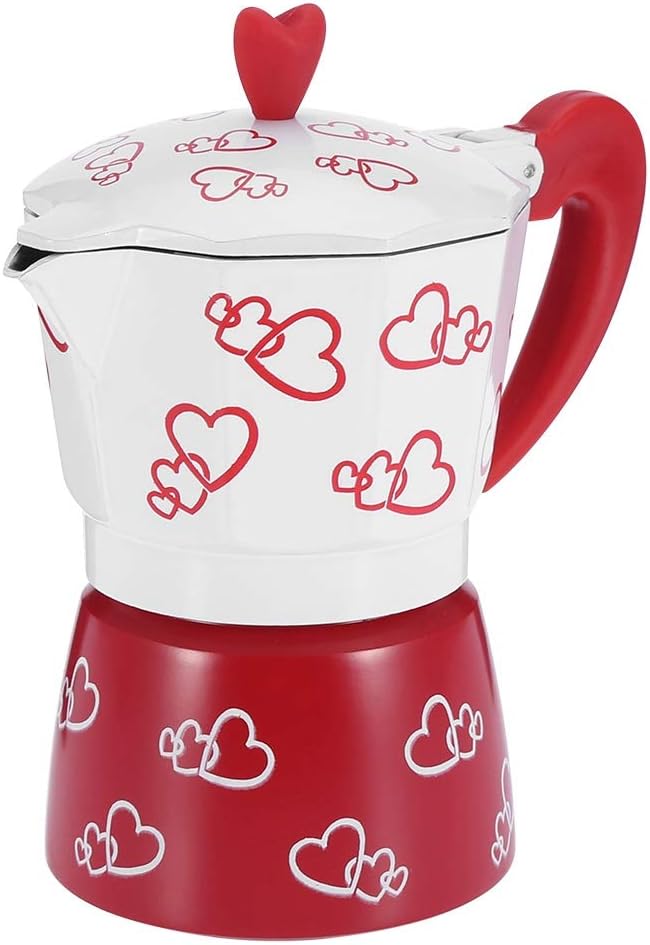 Fdit Coffee Maker, Aluminum Alloy Mocha Pot, Stove Coffee Maker Percolator Tools for Home Office (S)