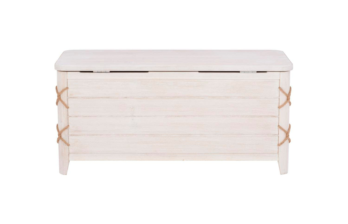 Linon Brosnan Rope Cedar Chest White
