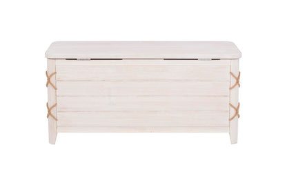 Linon Brosnan Rope Cedar Chest White