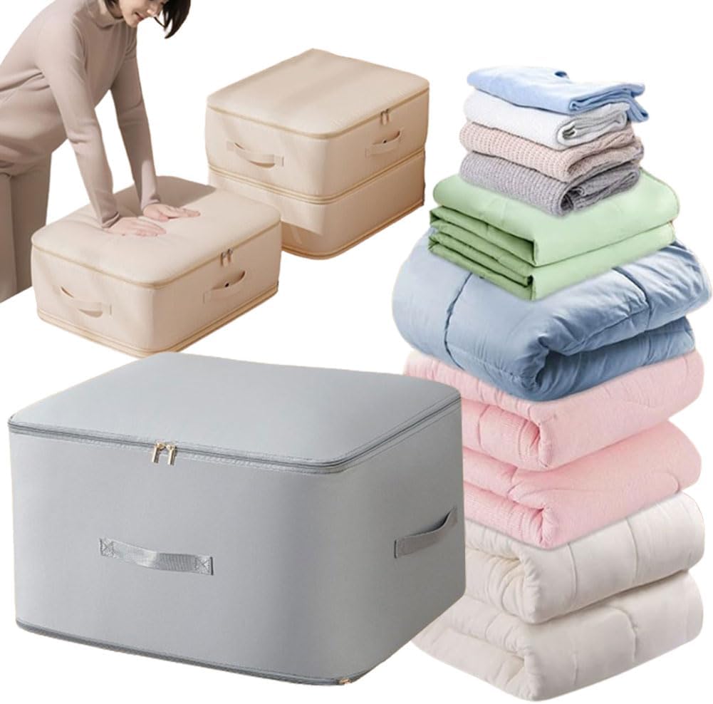 Ultra Space Saving Self Compression Organizer, Heavy Duty Moving Bags, Storage Tote for Comforters, Clothes, Blankets
