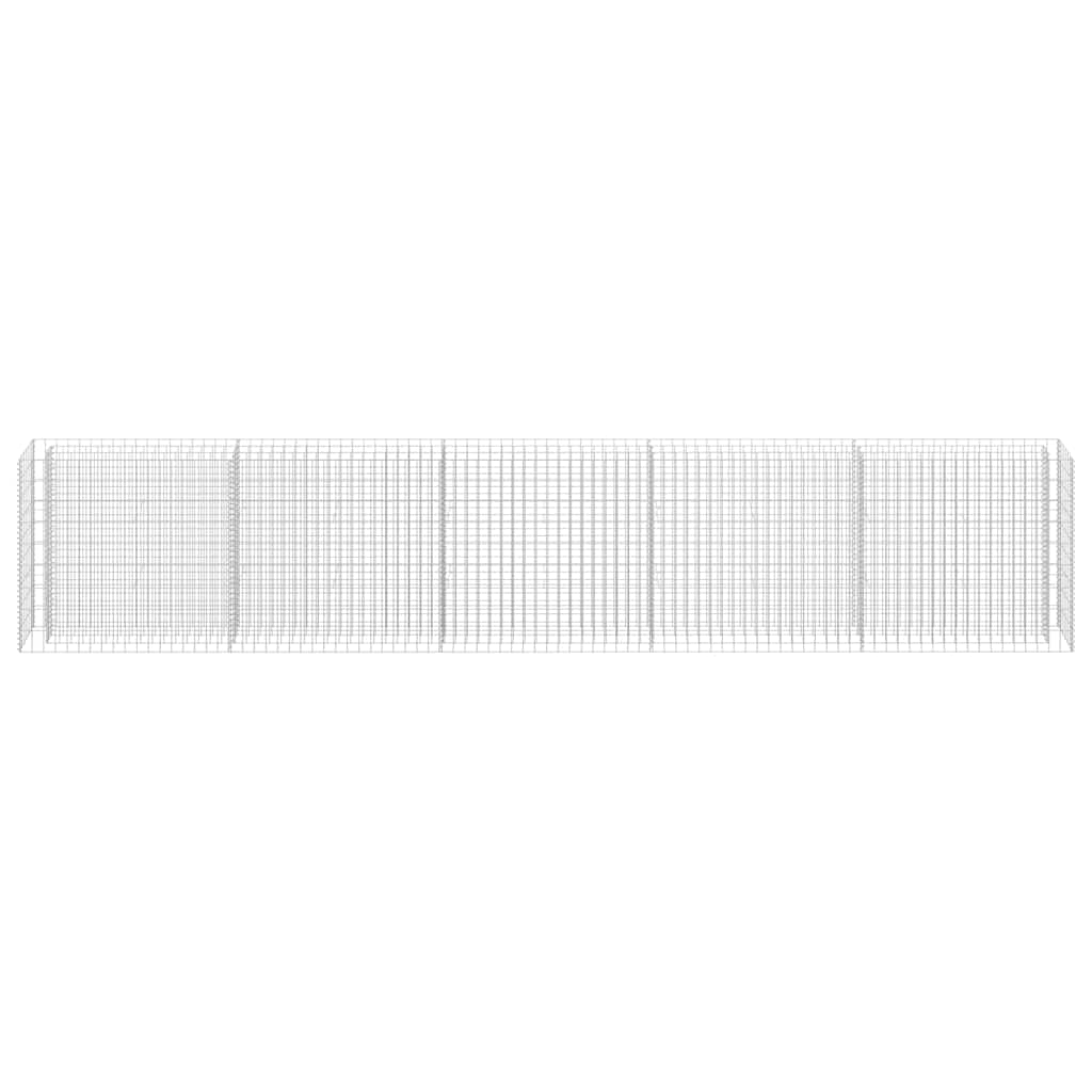Favemtsl Galvanized Steel Large Outdoor Raised Garden Bed 177.2"x11.8"x35.4" Silver, Durable Rustproof Metal Planter Box for Raised Flower Bed, Modern Raised Beds for Gardening