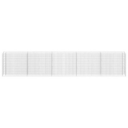 Favemtsl Galvanized Steel Large Outdoor Raised Garden Bed 177.2"x11.8"x35.4" Silver, Durable Rustproof Metal Planter Box for Raised Flower Bed, Modern Raised Beds for Gardening