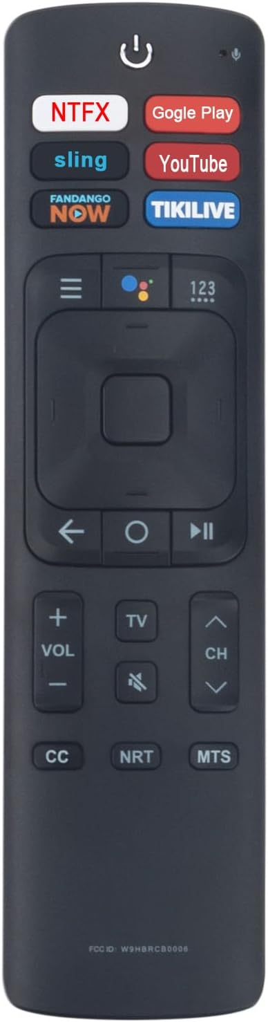 Replacement Voice Command Remote Control ERF3A69 fit for Sharp/Hisense Android Smart TV with Voice Assistance sub ERF3A69S ERF3A69 ERF3B69S ERF3B69 ERF3R69H ERF3I69H ERF3N69H ERF3F69V ERF3I69V