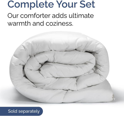 Skiennix Extra Deep Full Sheet Set | 6-Piece Breathable Cooling Sheets - Luxury Hotel Quality - Heathered Beige