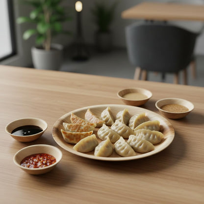 Charity Leaf Disposable Palm Leaf 2.5" Round Mini Bowl (1600 pcs) Dipping Bowls | Bamboo Like| All Natural and Biodegradable | Charcuterie Boards, BBQs, and Parties
