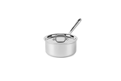 All-Clad D3 Stainless Steel 3 Quart Sauce Pan With Lid- Made in the USA- The Original Bonded Professional Cookware- Oven Safe & Induction Compatible
