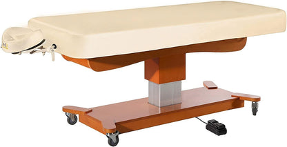 MASTER HEALTH PRODUCT MaxKing Electric Massage Table Professional, Electric Lift Flat Beauty Bed, 30 inch Hydraulic Heavy-Duty Spa Table with Extra Comfortable Thick Cushion