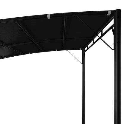Anthracite Outdoor Gazebo Canopy, 10x10ft Powder-Coated Steel Frame, UV-Protected Polyester Fabric for Patio, Garden, Backyard Parties Lawn Structures