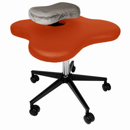 Ergonomic Cross-Legged kneeing Chair, 360° Swivel Meditation Seat for Office Home, Height Adjustable Posture Corrective Seat with Wheels, Criss Cross Yoga Chair for Reducing Back Pain