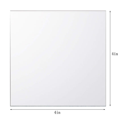 Suwimut 50 Pack Square Glass Mirror Tiles, 4x4 Inch Small Decorative Glass Mirror Squares Bulk for Table Centerpieces, Crafts, Wall, Mosaics, DIY Home Projects, Decorations