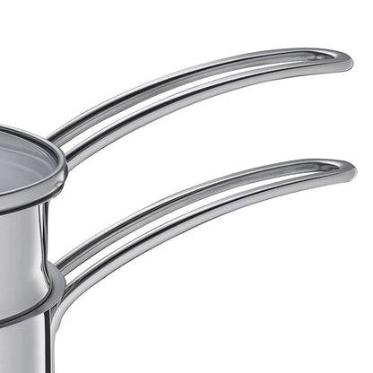 Küchenprofi Double Boiler/Bain Marie Set with Glass Lid, 1.6 Quart, 5.5" Diameter