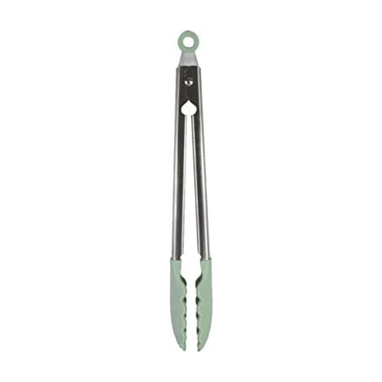 KitchenAid Gourmet Silicone-Tipped Stainless Steel Tongs, 12 Inch, Pistachio