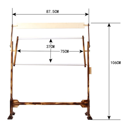 ELUKHT Cross Stitch Frame Stand, Wooden Adjustable Tapestry Frame Embroidery Stand, Frame 360° Rotation, with Wide Base Design, for Sewing Needlework Arts Crafts Embroidery Project
