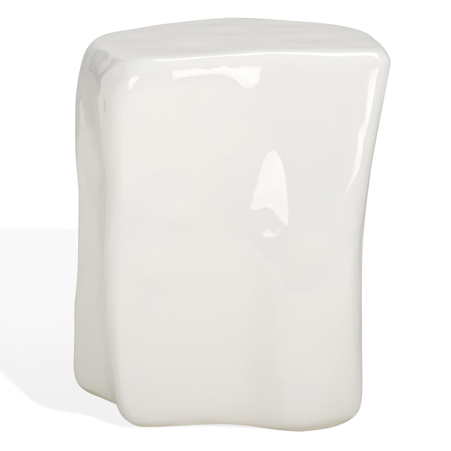 SAFAVIEH Couture Collection Wynnona Contemporary White Concrete Accent Table (Fully Assembled)