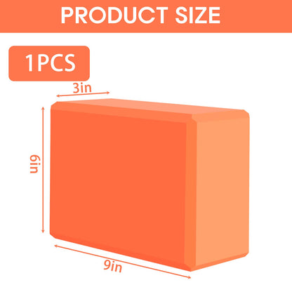 Yoga Block - Supportive Latex-Free Eva Foam - Soft Non-Slip Surface with Beveled Edges for Yoga, Pilates, Meditation - Yoga Accessories for Stability, Balance, Deepen Stretches