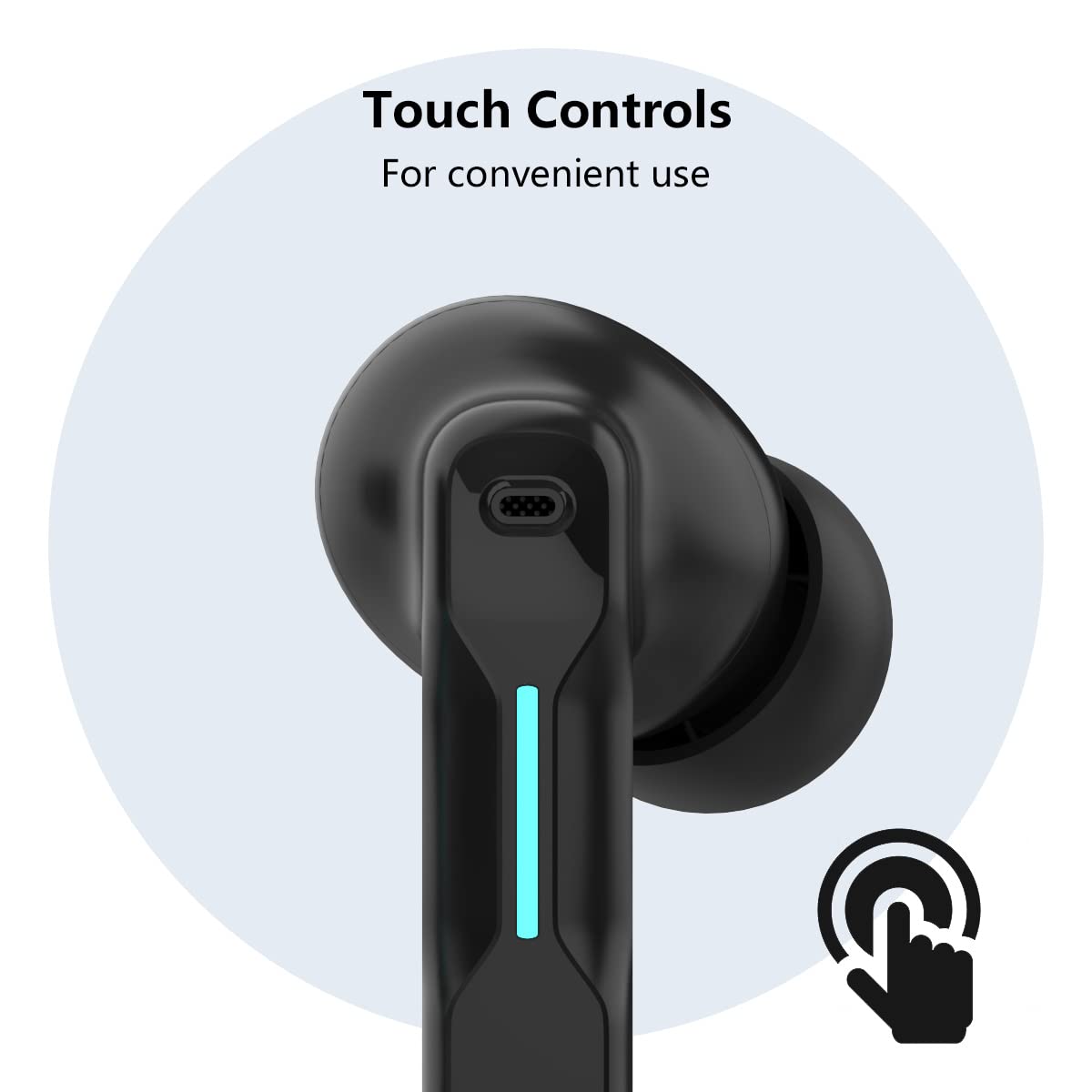 FEDIKER SW4 Pro Wireless Earbuds for PC/Computer/Laptop/Mobile - Dongle & Bluetooth - 20ms Low Latency - 4 Mics – Gaming - Work Headset/Headphones for Office