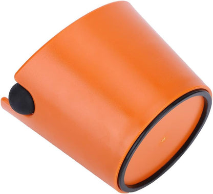 Coffee Knock Box - Portable Household Non Slip ABS Coffee Grind Dump Bin for Coffee Shop, Orange