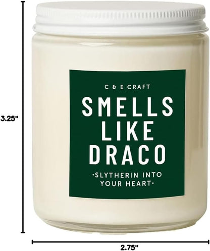 CE Craft - Smells Like Draco Scented Candle, Apple + Mahogany, Gift for Her, Celebrity Prayer Candle