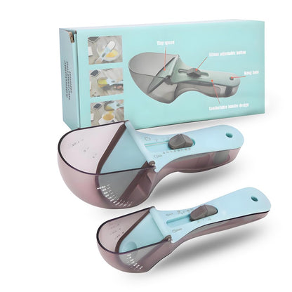 Adjustable Measuring Spoon Set – Multifunctional Cooking & Baking Scoop, Accurate Measurement, Easy to Clean, Includes 130ml & 30ml Spoons