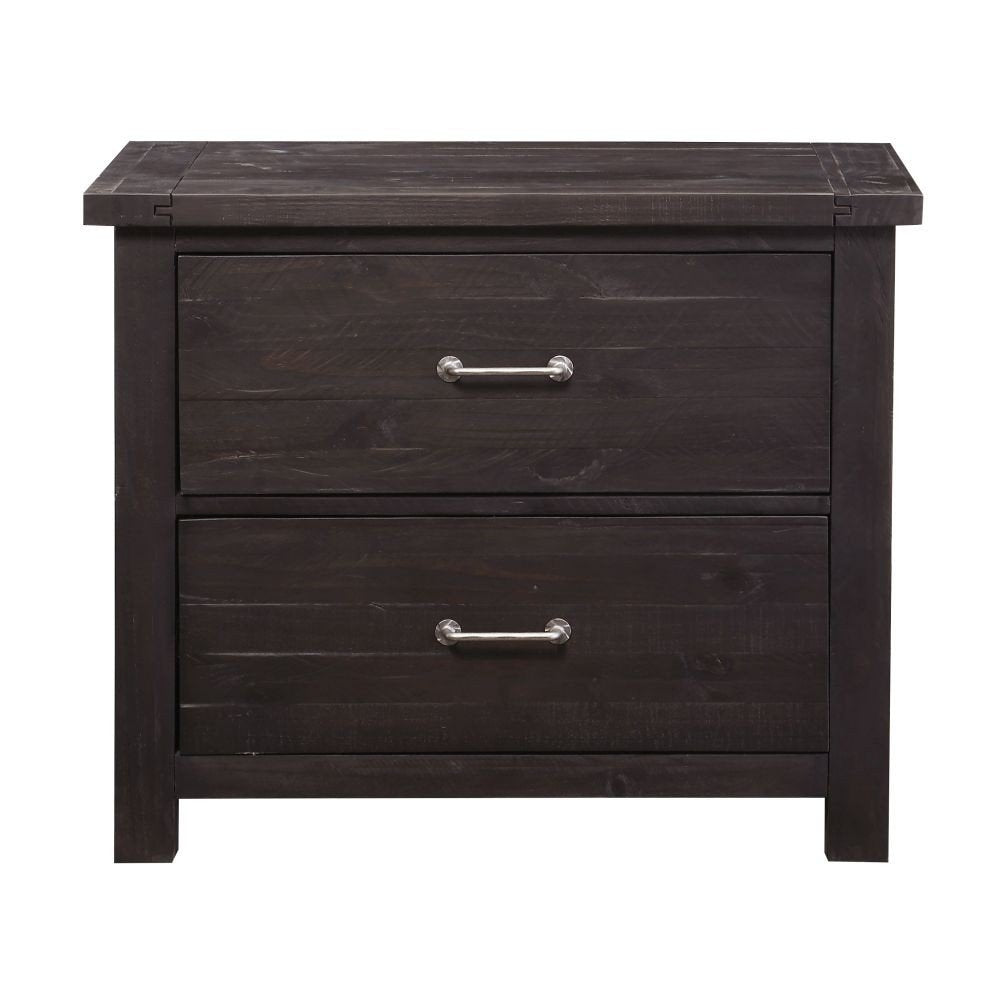 Modus Furniture Yosemite Solid Wood Lateral File Cabinet, Café