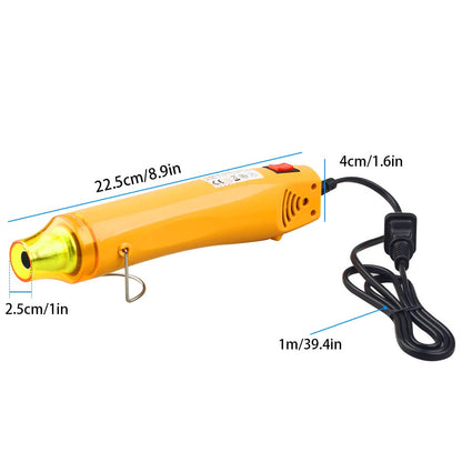 New Power Adjustable Mini Heat Gun, Tomorotec up to 660 F Handheld Electric Hot Air Gun 350W Portable Heat Gun for Epoxy Resin, DIY Craft Embossing, Shrink Wrapping PVC, Drying Paint, Clay