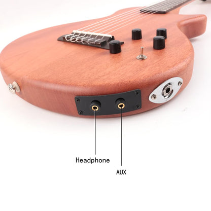 Fojill Electric Classical Guitar Classic Nylon String Travel Portable Silent Practice Guitars Mahogany Body Neck Rosewood Fretboard With Gig Bag