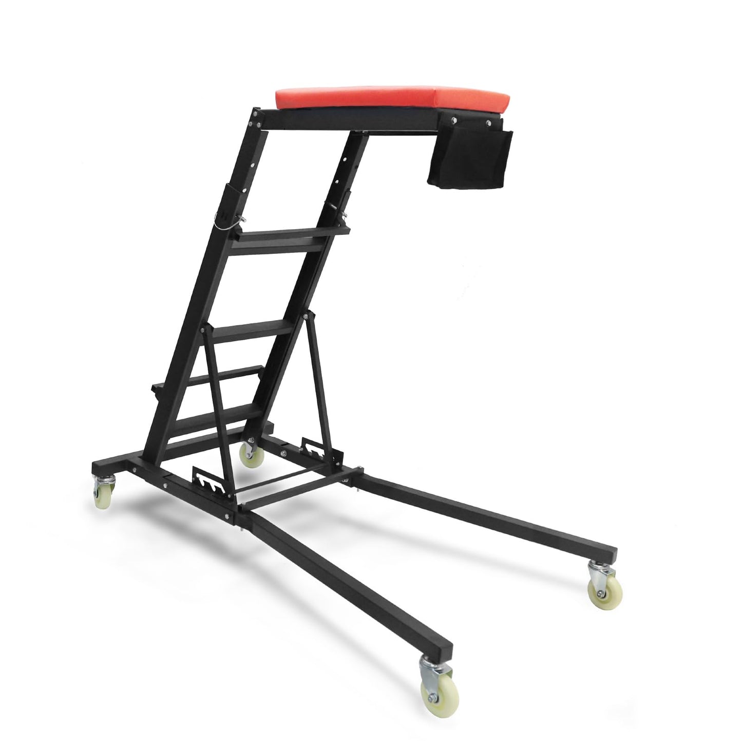 THDUGG Large Topside Creeper 48"-76" Height Range, 400 LBS Capacity Automotive Creeper Top Side Creeper Foldable Car Creeper with 4 Caster Wheels and Padded Deck for Auto Repair Maintenance