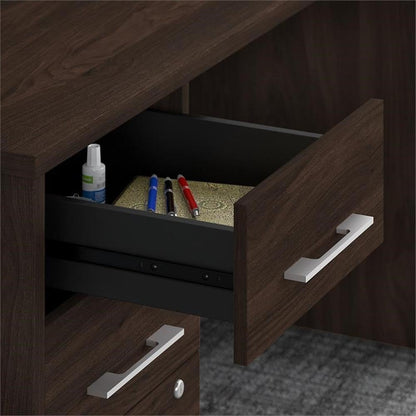 Bush Business Furniture Office 500 16W 3 Drawer File Cabinet in Black Walnut - Assembled