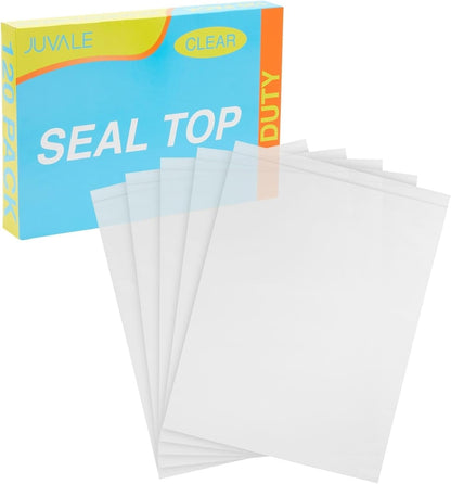 Juvale Freezer Bags - 2 Gallon, 17 x 13 in, Clear, 120 Pack - Reusable Resealable Plastic Food Storage Bags for Kitchen & Home Organization