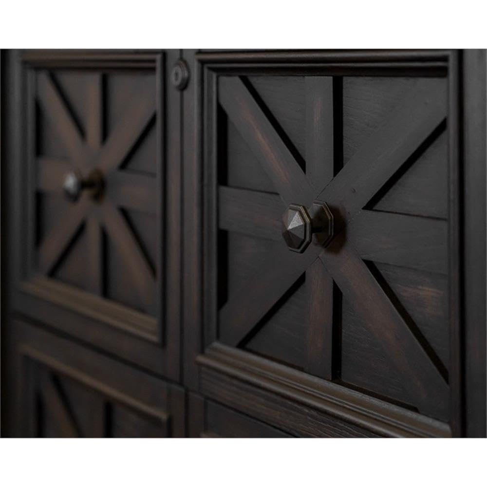 Martin Furniture Traditional Wood Lateral File Storage File Drawer Office File Drawer Dark Brown