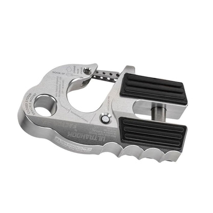 Factor 55 00250-05 Ultrahook Winch Hook Closed System Shackle Max Load 16,000 lbs ULT Strength Shackle Pin Mount 48,000 lbs Offroad 4x4 Adventure – Silver