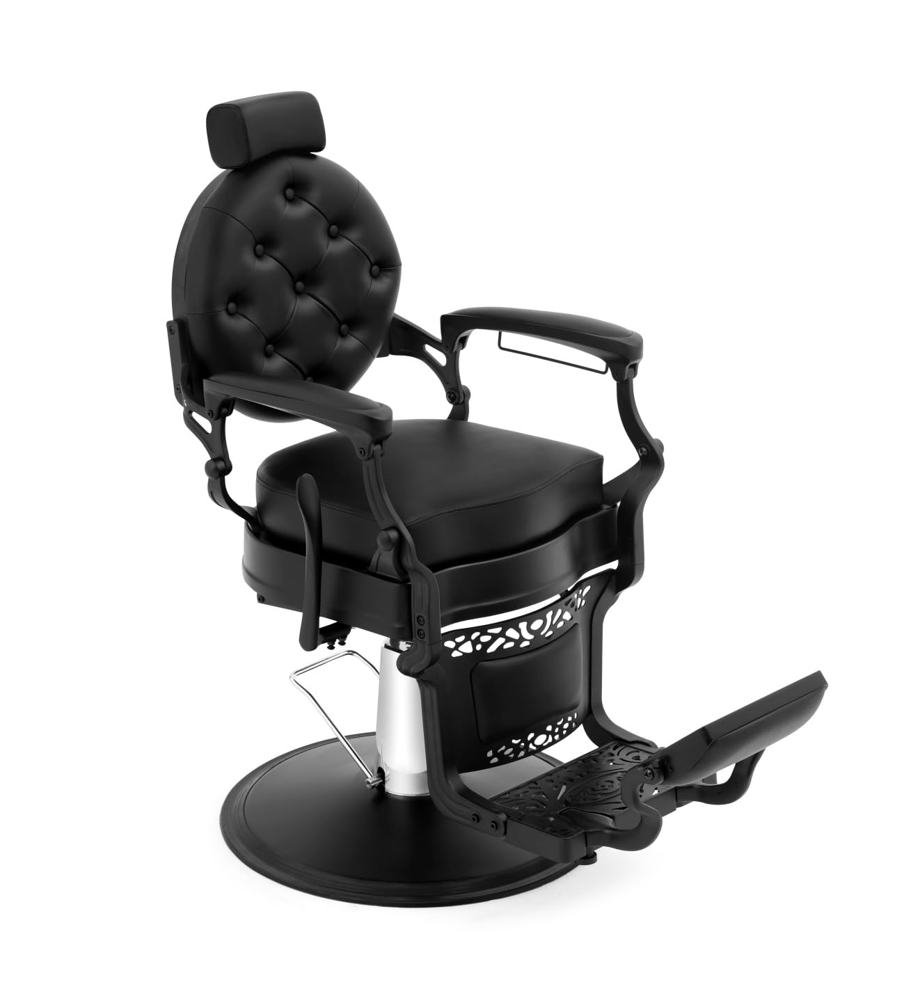 Funnylife Black All Purpose Hydraulic Recline Salon Chair Beauty Spa Vintage Barber Chair Styling Chair