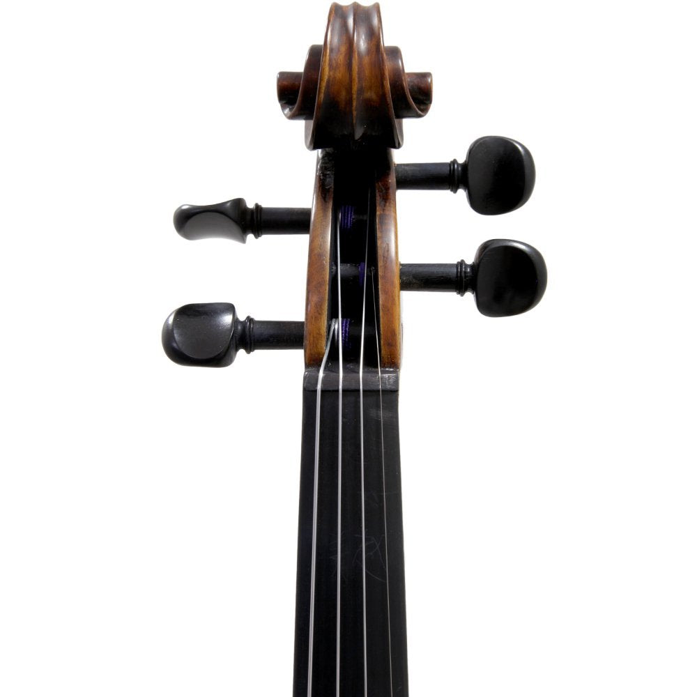 Paititi 4/4 Full Size PTVNSH100 Premium Hand Carved Ebony Fitted Violin Outfit with Case, Bow, String, Tuner, Mute and Rosin