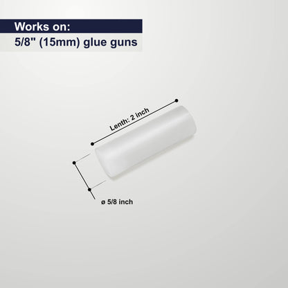 ASA Industrial Hot Glue Sticks 5/8" x 2" Clear High Temp – Stronger Hold, Low Stringing – Short Glue Gun Refills for Crafts, Wood, Fabric & Packaging – 25 lb (Approx. 1,416 Sticks)