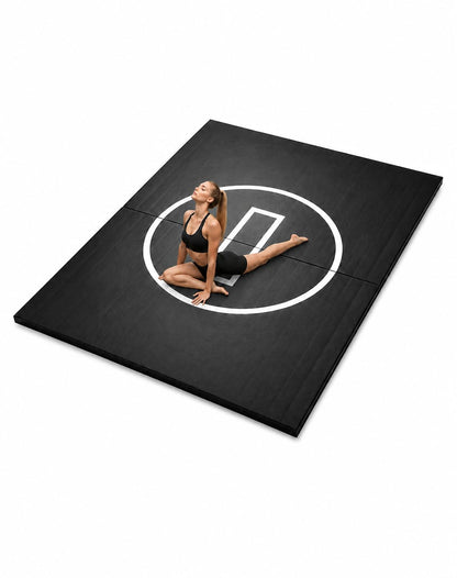 BELINOVA 10x10/10X6.6 Heavy-Duty Martial Arts Mat for Home Gym – Flexi-Roll MMA, Wrestling & BJJ Jiu Jitsu Padded Flooring – Anti-Slip, Tear-Resistant High-Impact Foam