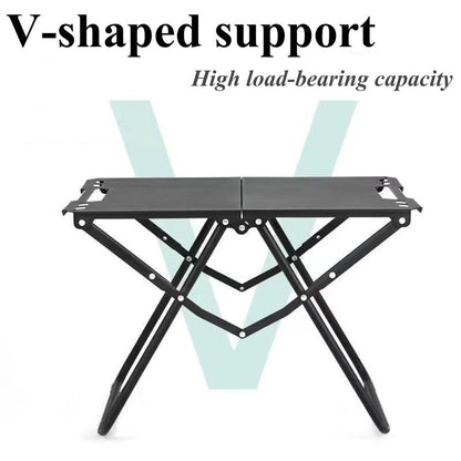 Lightweight Folding Camping Table Space-Saving Grill Table Easy Assembly Aluminum nic Table for BBQ RV Fishing Outdoor Adventures