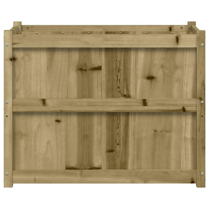 Tmriohed Large Outdoor Rustic Pine Planter Box 35.4 x 35.4 x 27.6 in Treated Solid Wood Vegetable or Flower Bed for Garden, Patio, Balcony