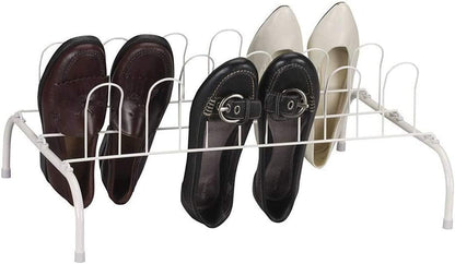 9-Pair Household Essentials Wire Shoe Rack, White